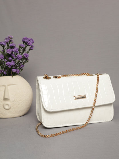 MINI WESST Women's White Handbags(MWHB016WT)