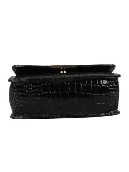 MINI WESST Women's Black Handbags(MWHB017BK)