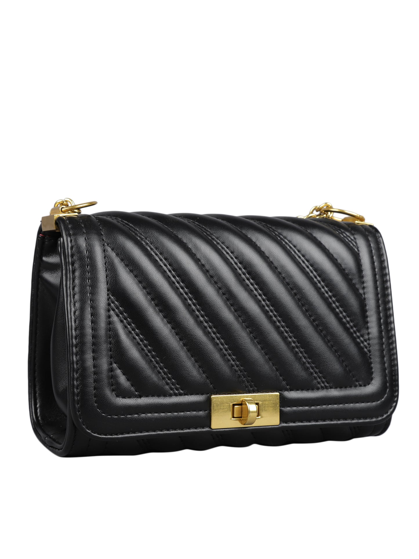 MINI WESST Women's Black Handbags(MWHB021BL)