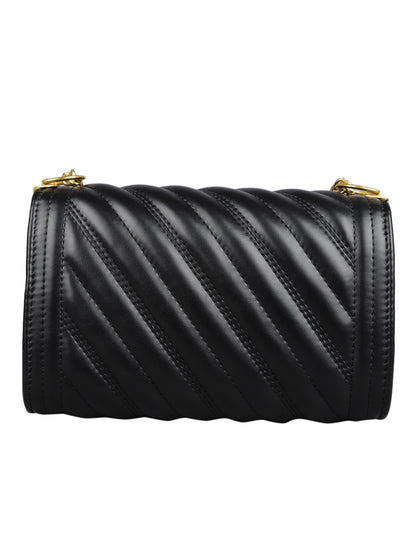 MINI WESST Women's Black Handbags(MWHB021BL)
