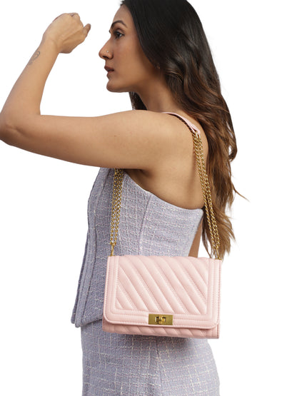 MINI WESST Women's Pink Handbags(MWHB022PK)