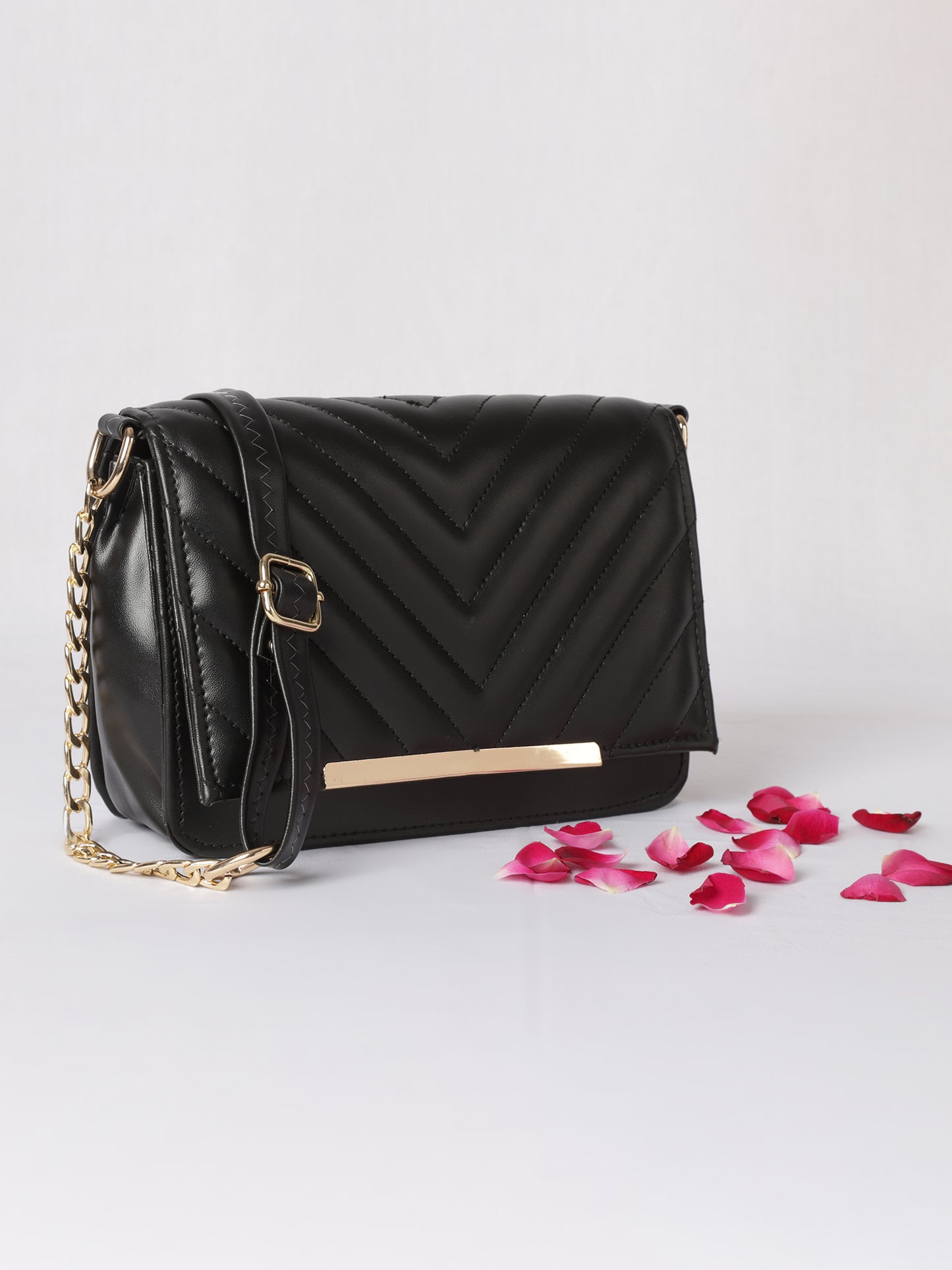 MINI WESST Women's Black Handbags(MWHB024BL)