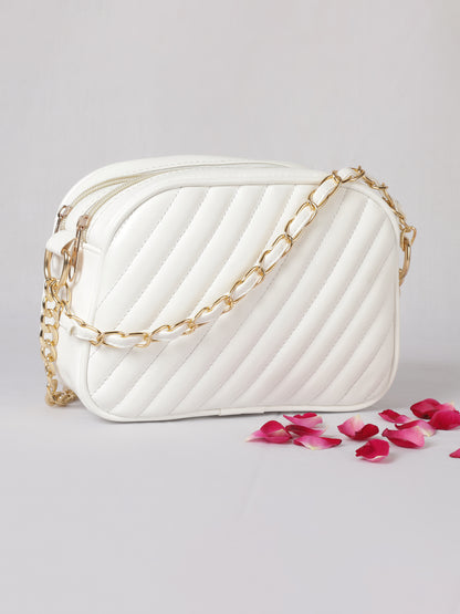 MINI WESST Women's White Handbags(MWHB037WT)