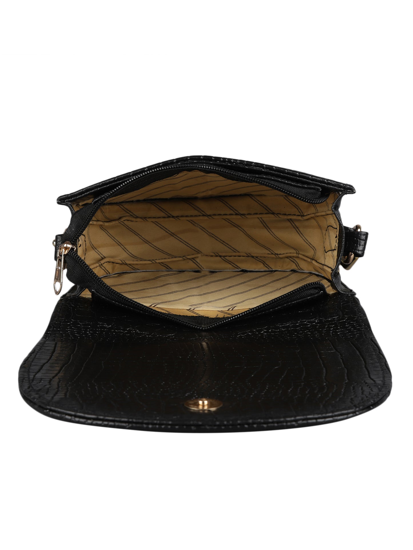 MINI WESST Women's Black Handbags(MWHB039BL)