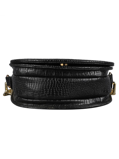 MINI WESST Women's Black Handbags(MWHB039BL)