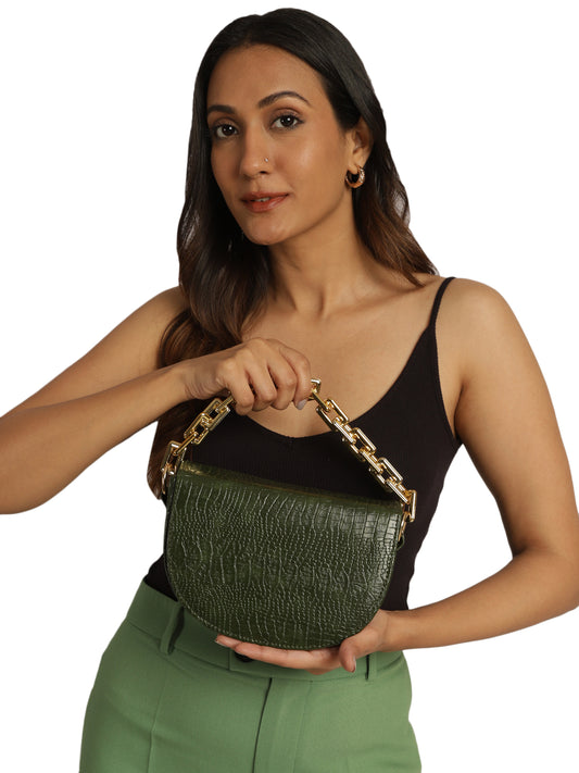 MINI WESST Women's Green Handbags(MWHB041GR)