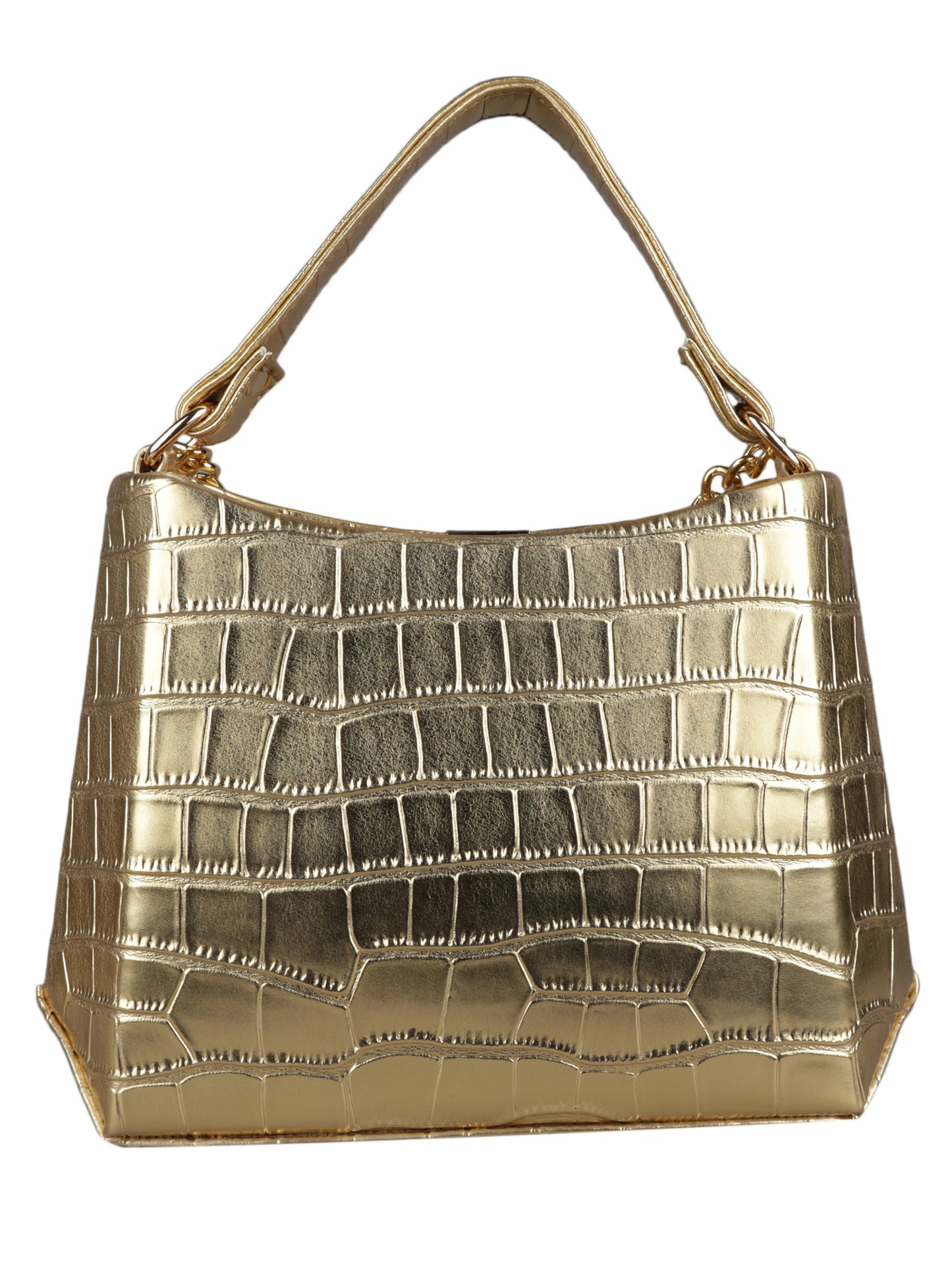 MINI WESST Women's Gold Handbags(MWHB049GD)