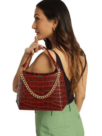 MINI WESST Women's Red Handbags(MWHB052RD)