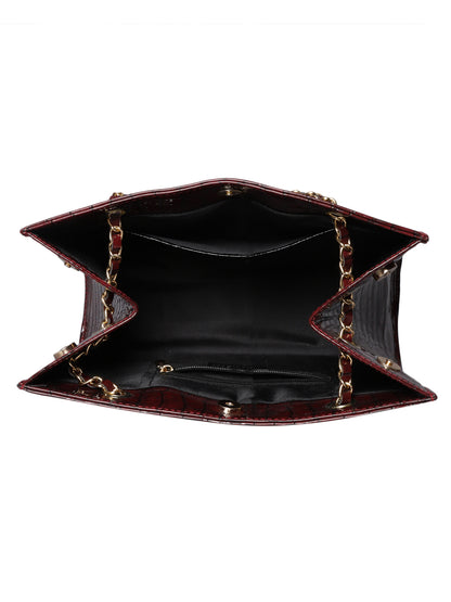 MINI WESST Women's Maroon Handbags(MWHB055MR)