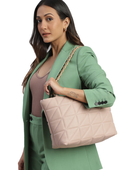 MINI WESST Women's Beige Handbags(MWHB057BE)