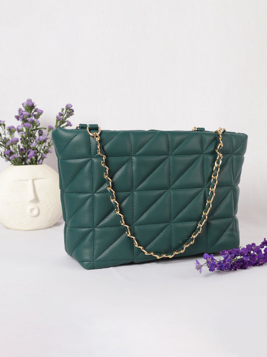 MINI WESST Women's Green Handbags(MWHB059GR)