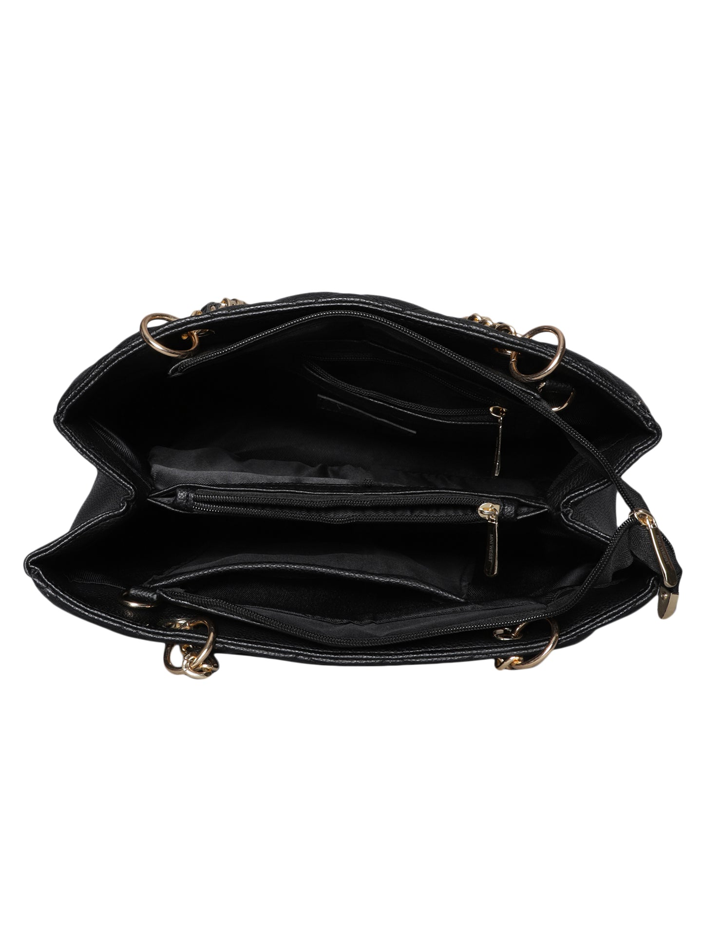 MINI WESST Women's Black Handbags(MWHB062BL)