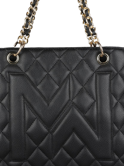 MINI WESST Women's Black Handbags(MWHB062BL)