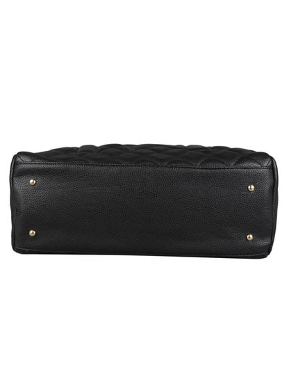 MINI WESST Women's Black Handbags(MWHB062BL)
