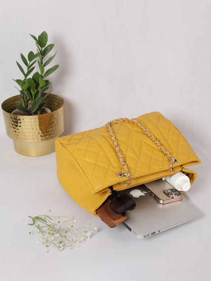 MINI WESST Women's Yellow Handbags(MWHB064YL)