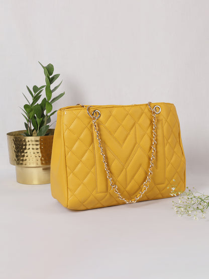 MINI WESST Women's Yellow Handbags(MWHB064YL)