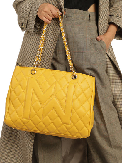 MINI WESST Women's Yellow Handbags(MWHB064YL)