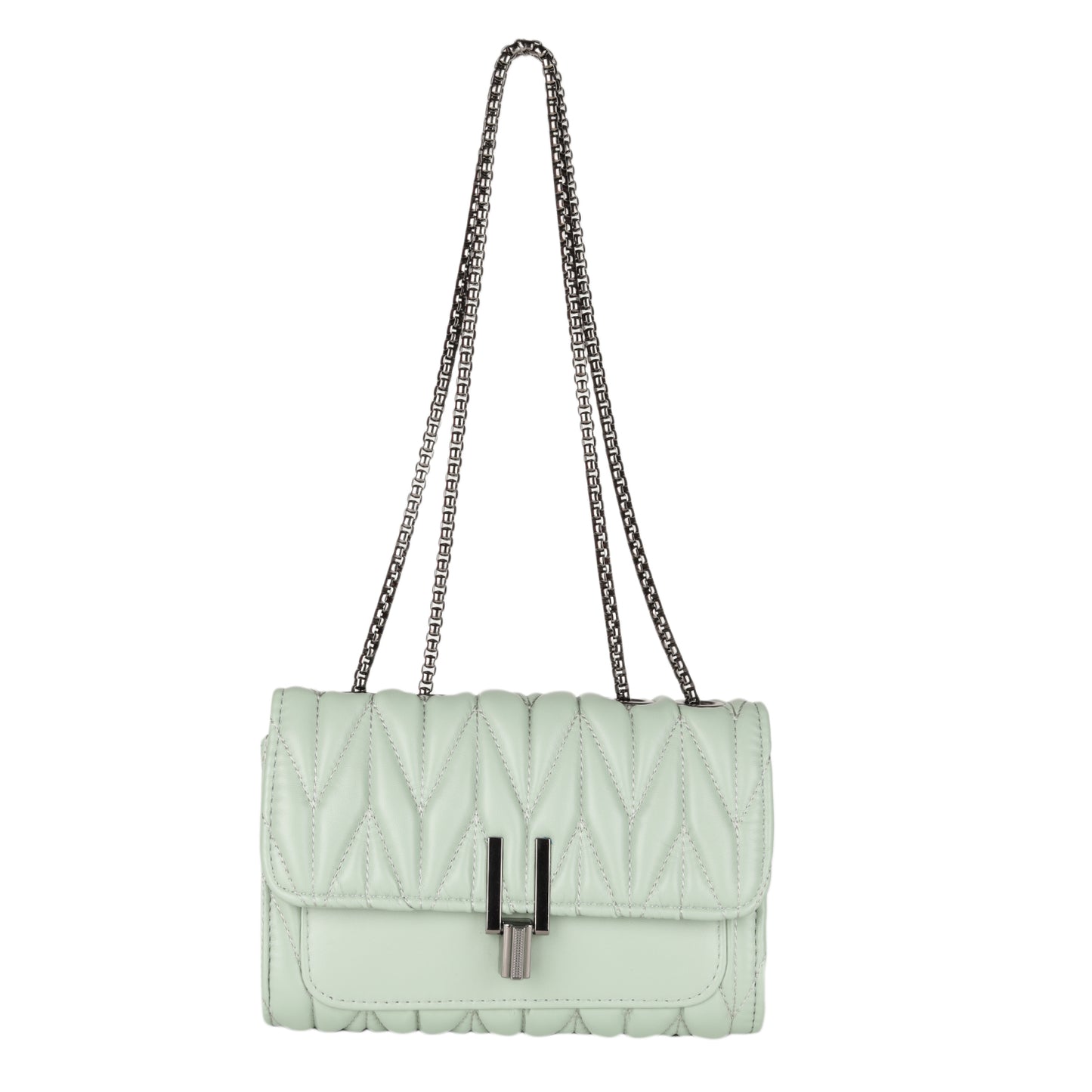 MINI WESST Women's Green Sling And Cross Bags(MWHB072GR)
