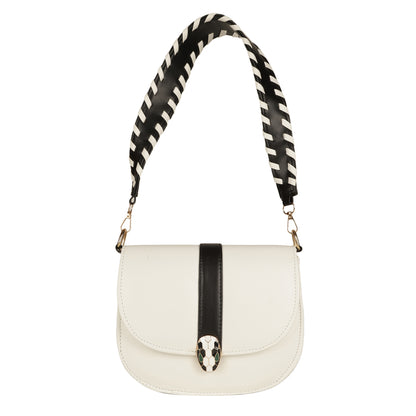 MINI WESST Women's White Handbags(MWHB083WT)
