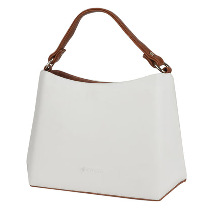 MINI WESST Women's White Handbags(MWHB086WT)