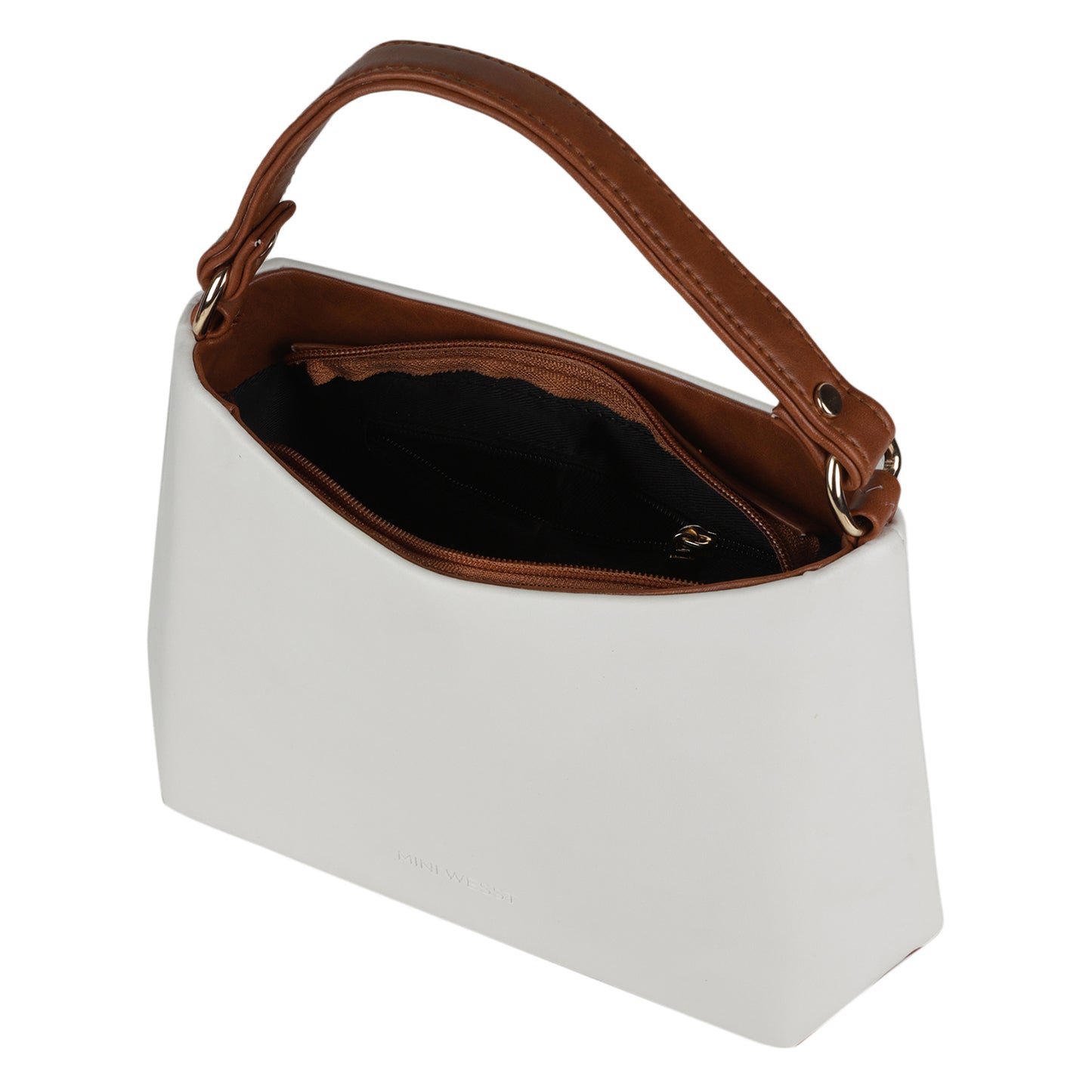 MINI WESST Women's White Handbags(MWHB086WT)