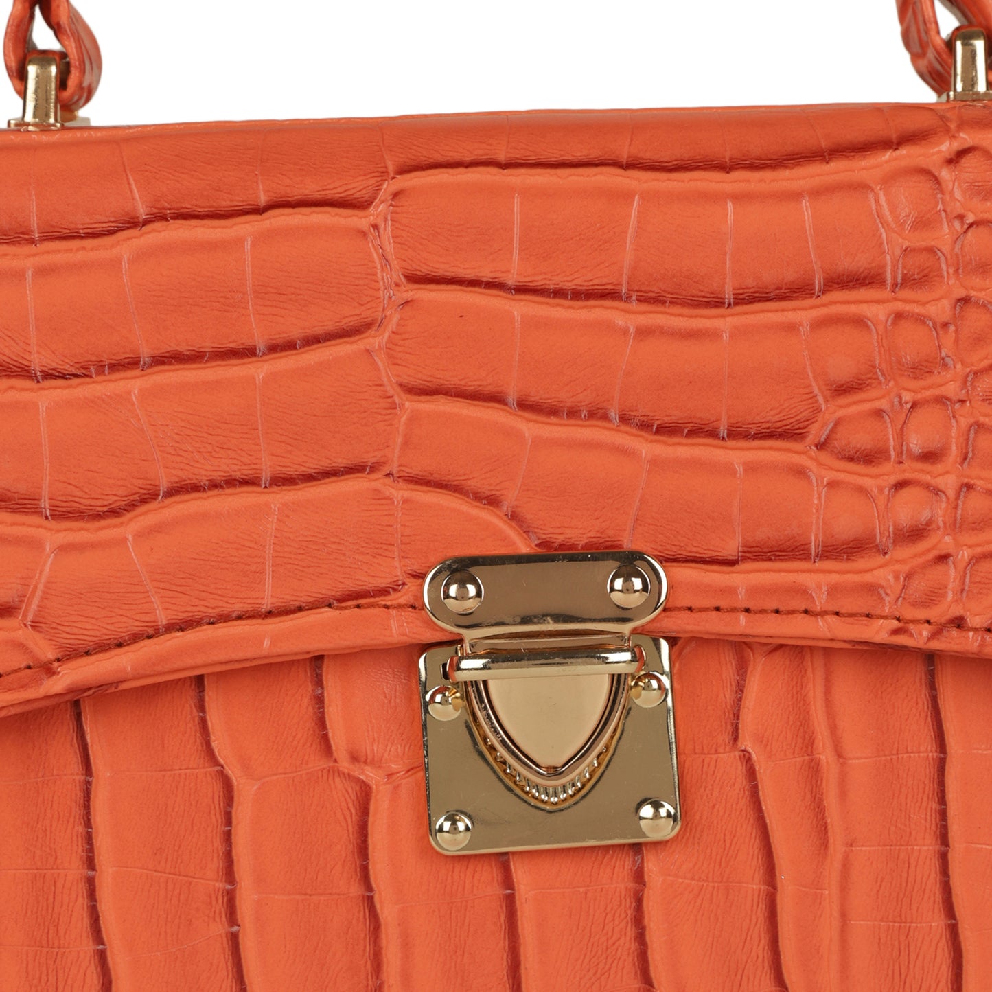 MINI WESST Women's Orange Handbags(MWHB089OR)
