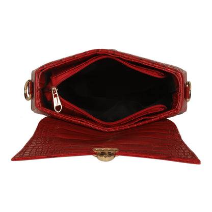 MINI WESST Women's Red Handbags(MWHB092RD)