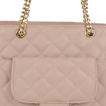 MINI WESST Women's Beige Tote bags(MWHB094BE)