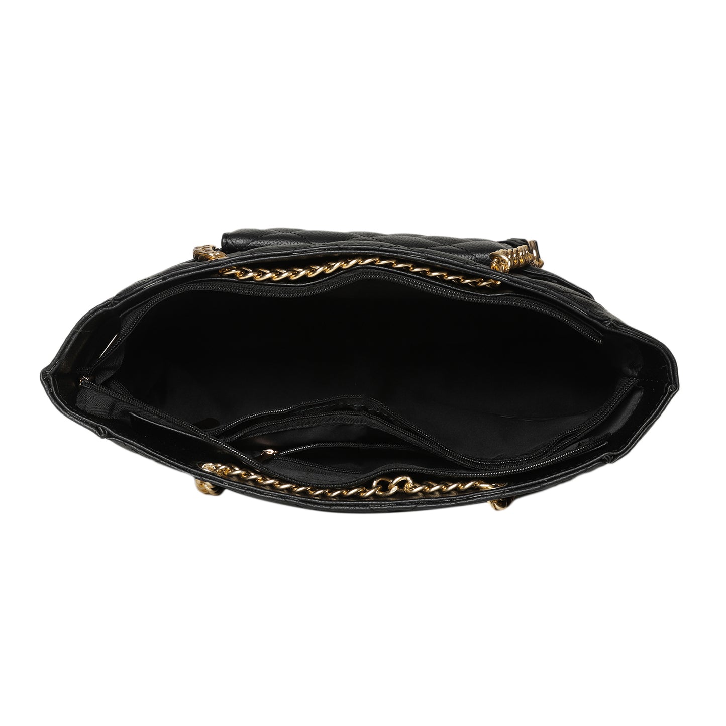 MINI WESST Women's Black Tote bags(MWHB095BL)