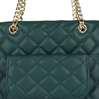MINI WESST Women's Green Tote bags(MWHB096GR)