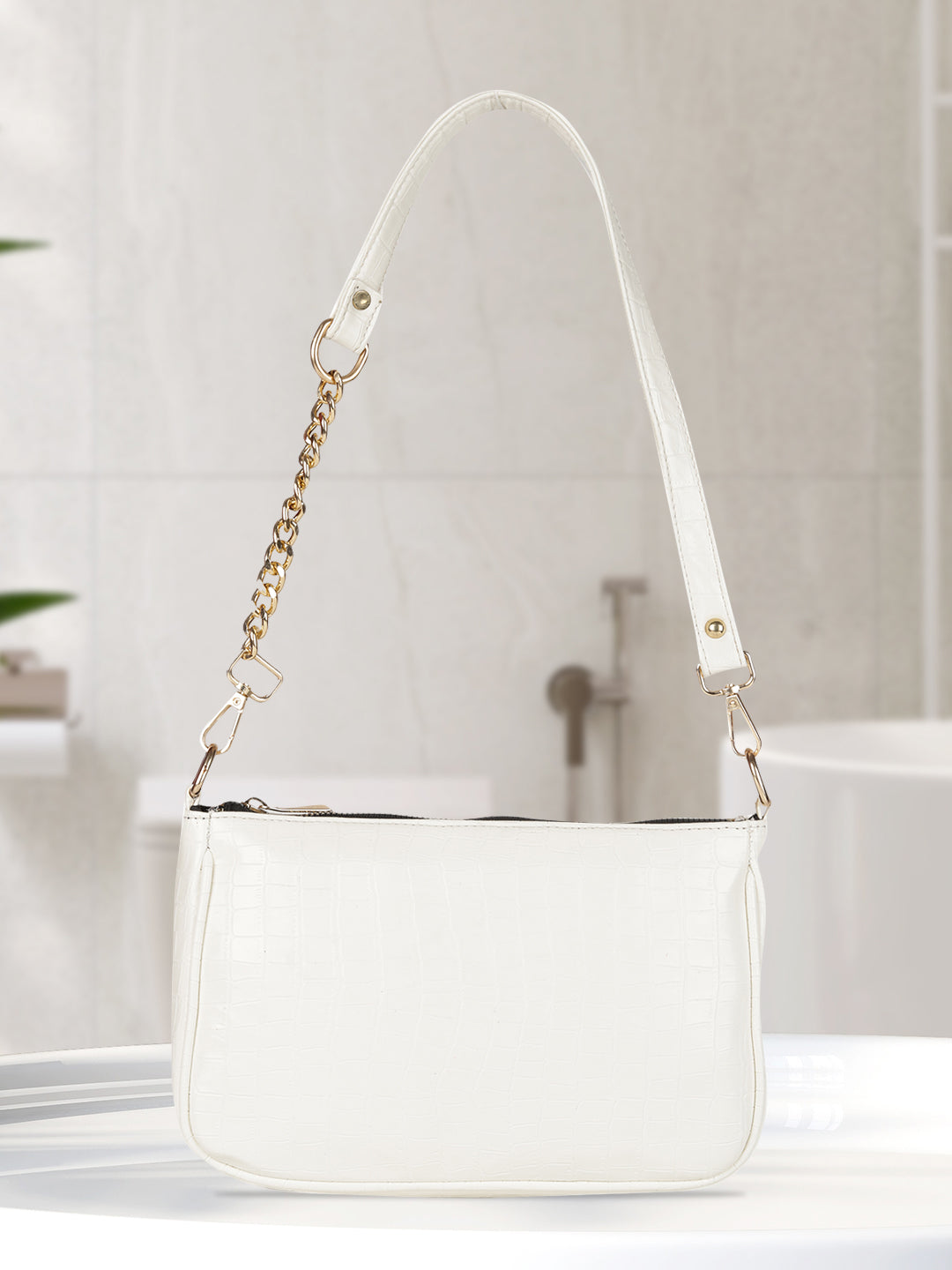 MINI WESST Women's White Handbags(MWSB014WT)