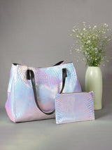 SHIMMER HOLOGRAPHIC TOTE