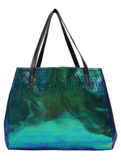 MINI WESST Women's Green  Handbag and  pouch(MWTB004GR)