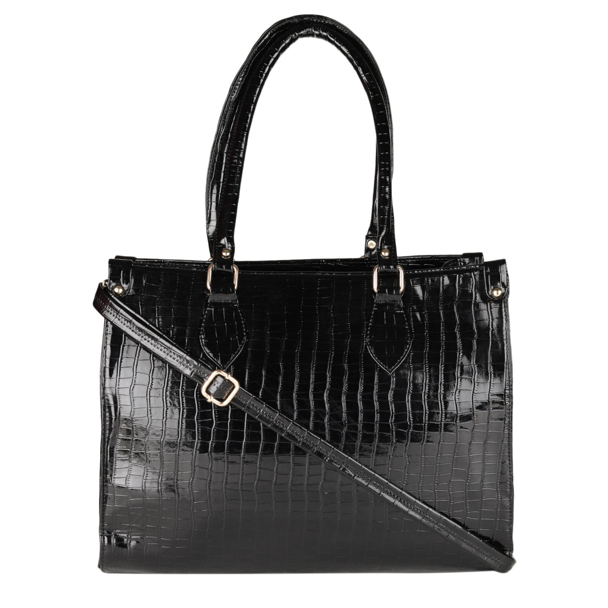 Office On The Go Black Tote Bag