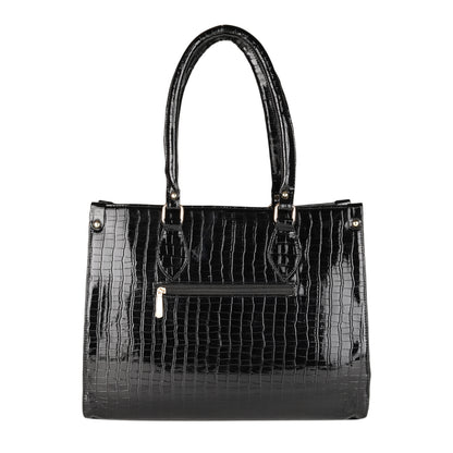 MINI WESST Women's Black Tote bags(MWTB009BL)