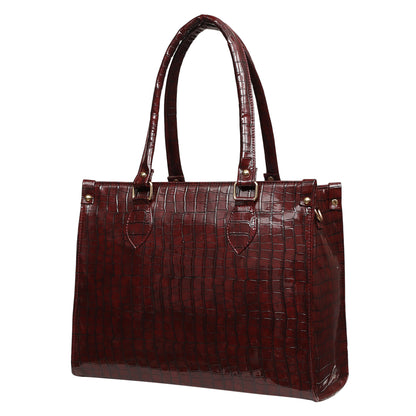 MINI WESST Women's Maroon Tote bags(MWTB010MR)