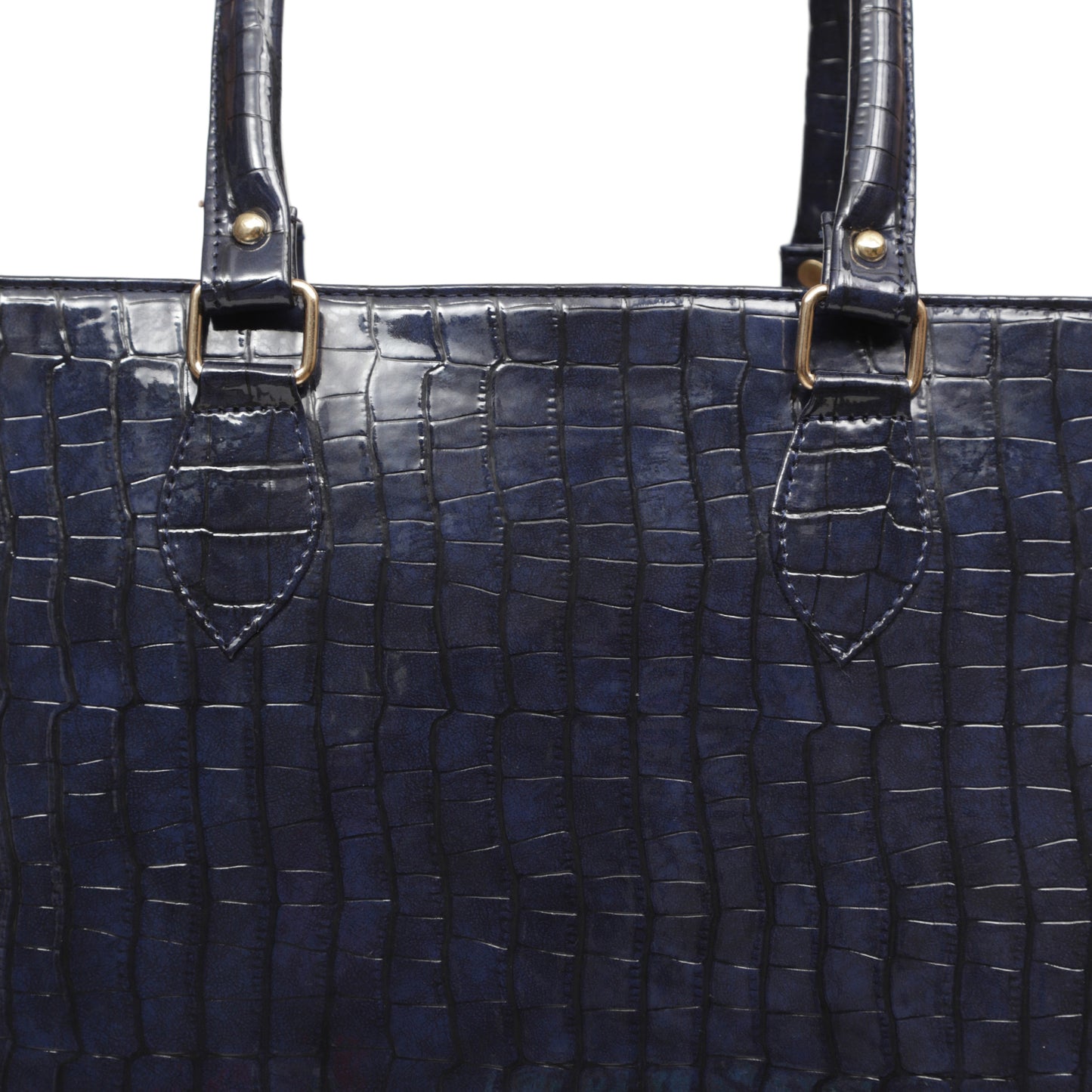 MINI WESST Women's Navy Blue Tote bags(MWTB013BB)