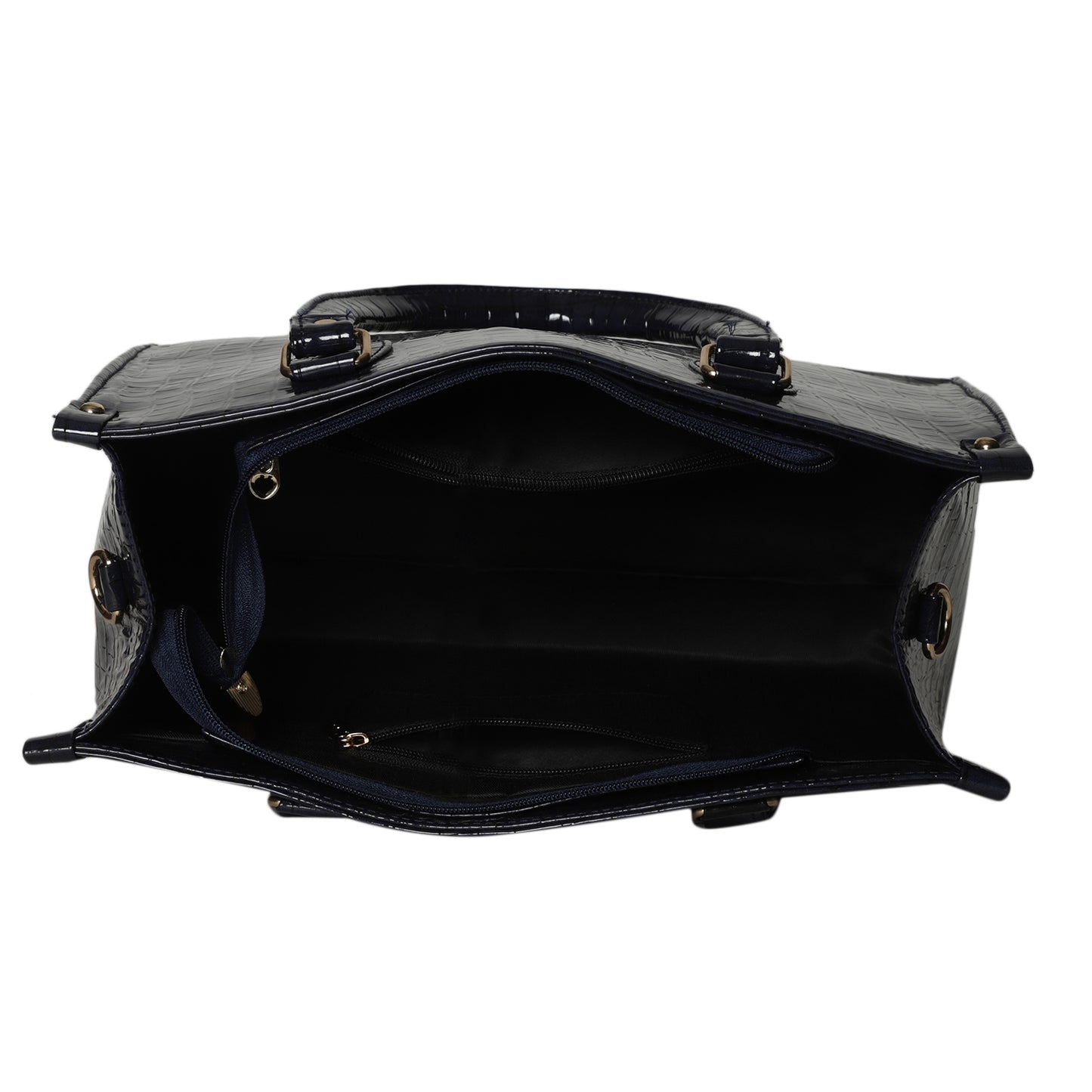 MINI WESST Women's Navy Blue Tote bags(MWTB013BB)