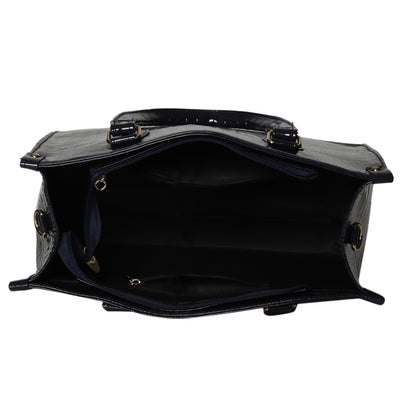 MINI WESST Women's Navy Blue Tote bags(MWTB013BB)