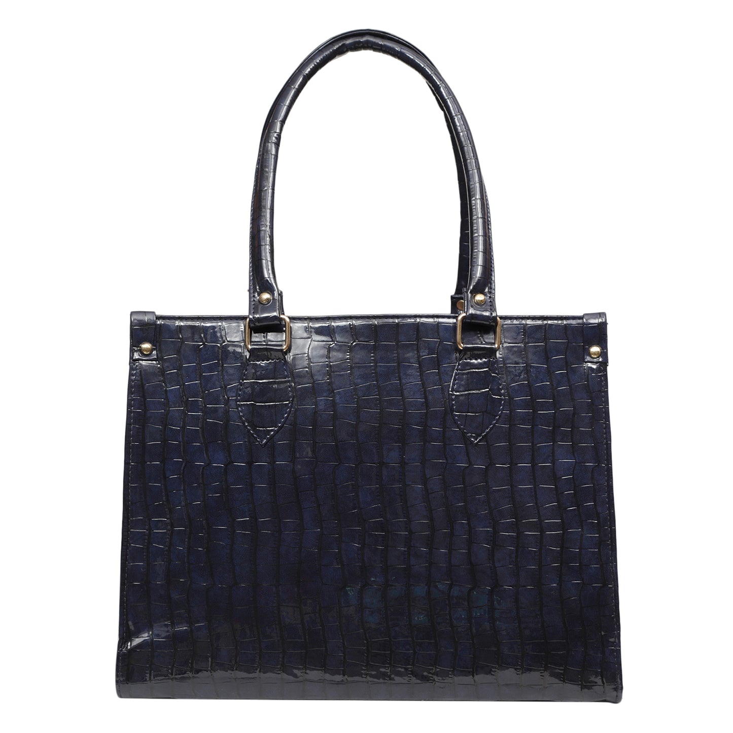 MINI WESST Women's Navy Blue Tote bags(MWTB013BB)