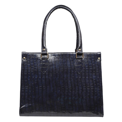 MINI WESST Women's Navy Blue Tote bags(MWTB013BB)