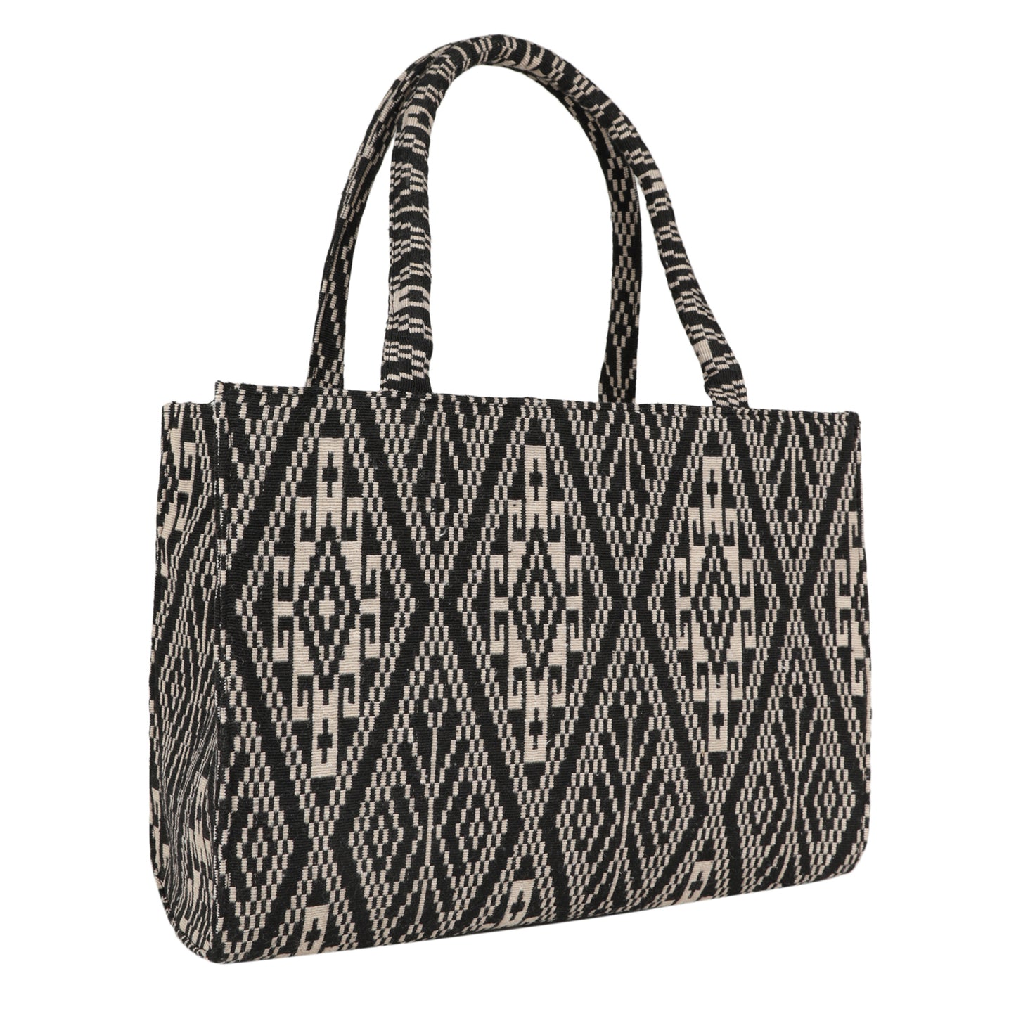 MINI WESST Women's Black Tote bags(MWTB024PR)