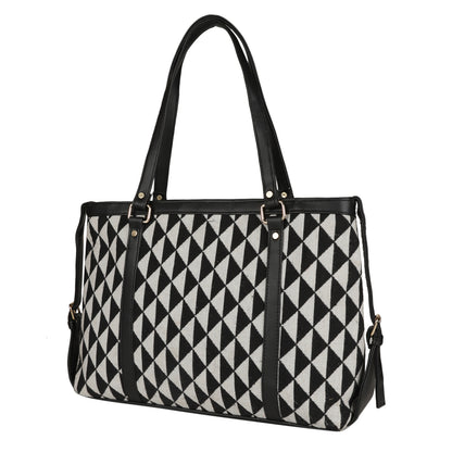 MINI WESST Women's Black Tote bags(MWTB026PR)