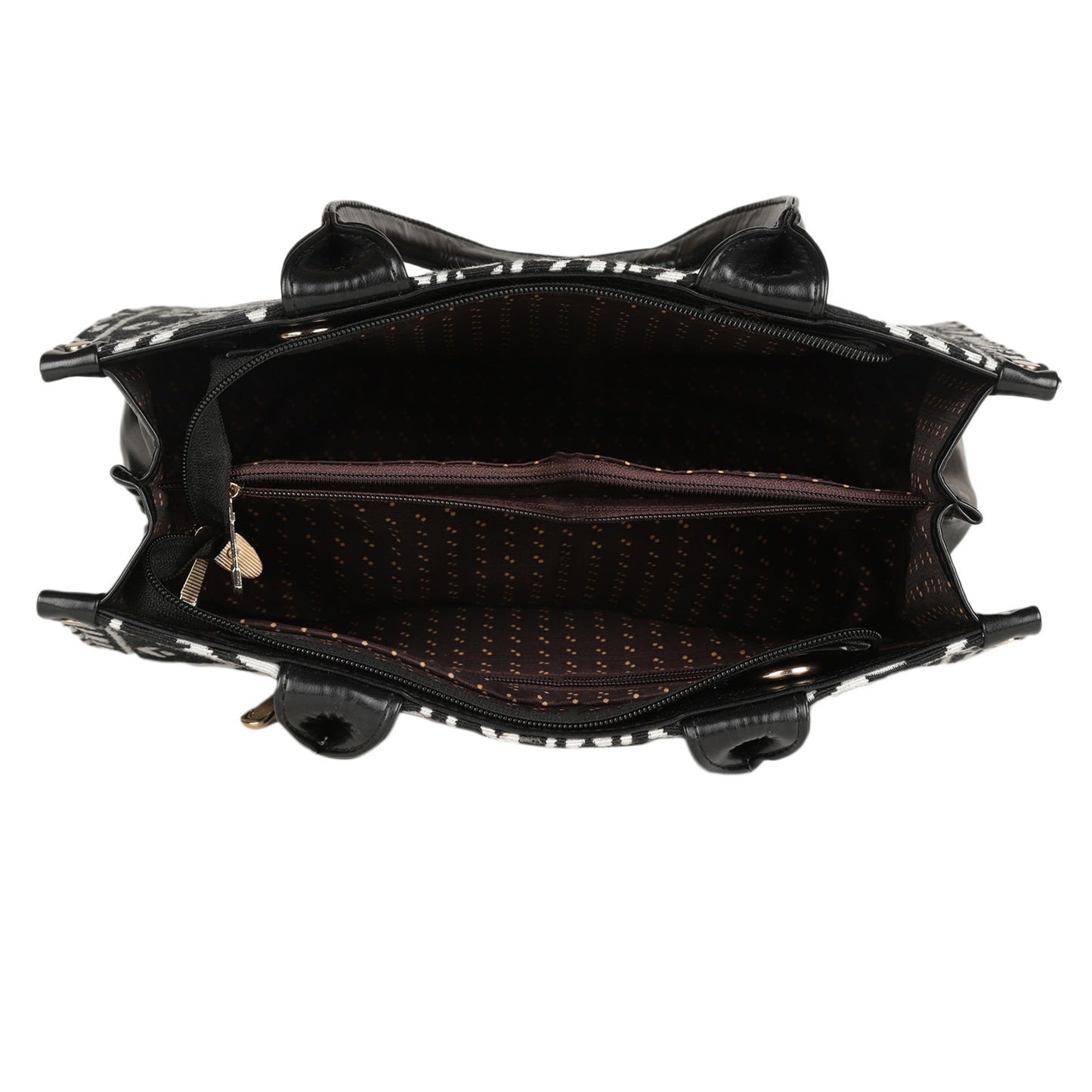 MINI WESST Women's Black Tote bags(MWTB031PR)
