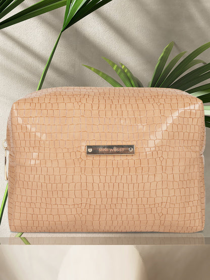 MINI WESST Women's Beige Pouch(MWVT001BE)