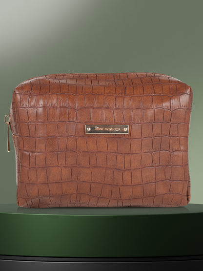 MINI WESST Women's Brown Pouch(MWVT003BR)